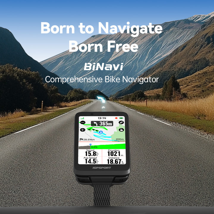 iGPSport BiNavi 無線 智能 GPS 觸碰屏幕 單車碼錶 地圖導航