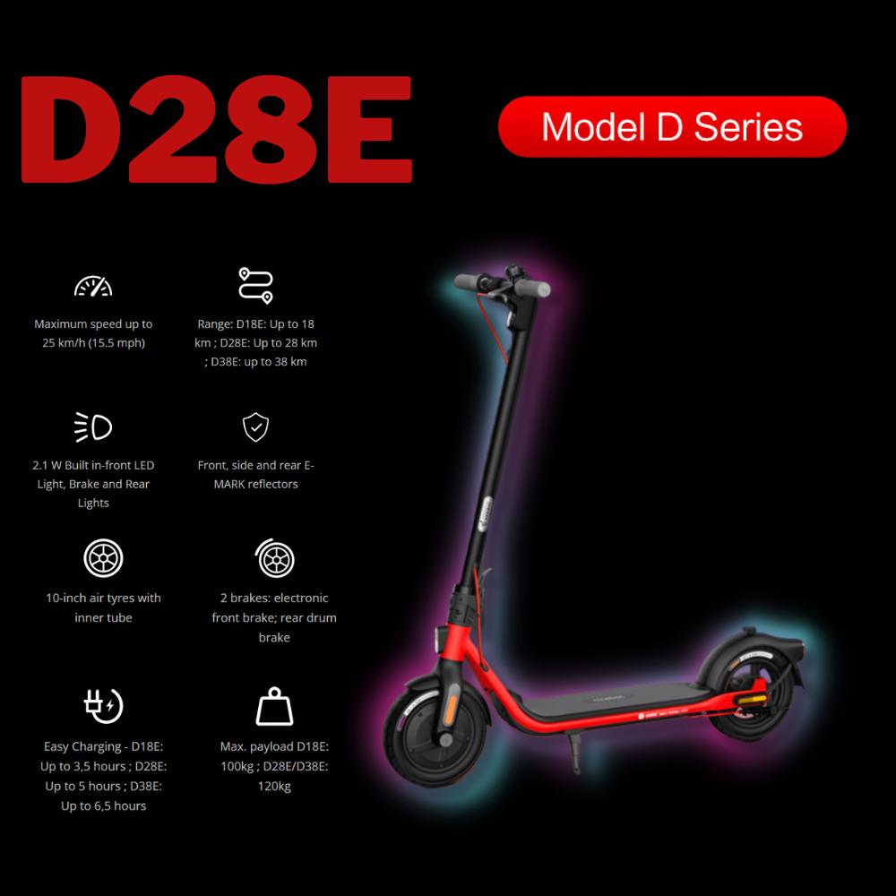 Segway Ninebot D28E 10" Kickscooter Escooter
