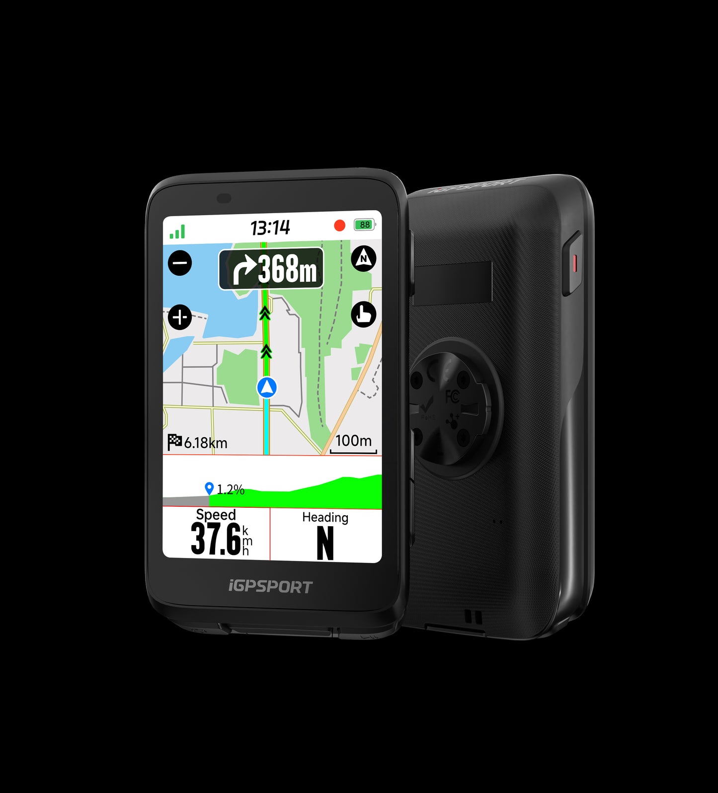 iGPSport BiNavi 無線 智能 GPS 觸碰屏幕 單車碼錶 地圖導航