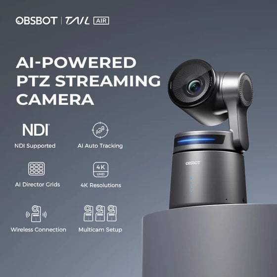 ~實店測試~ OBSBOT Tail Air 4K PTZ NDI AI 追蹤 高清 智能串流攝像鏡頭