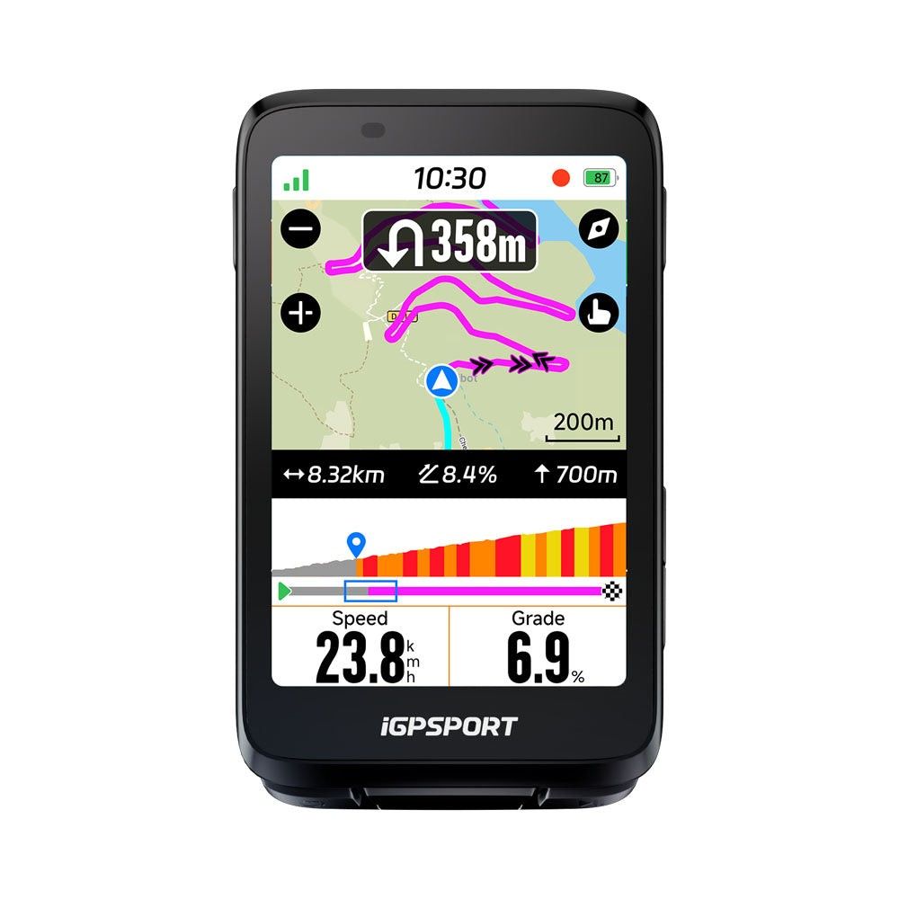 iGPSport BiNavi 無線 智能 GPS 觸碰屏幕 單車碼錶 地圖導航