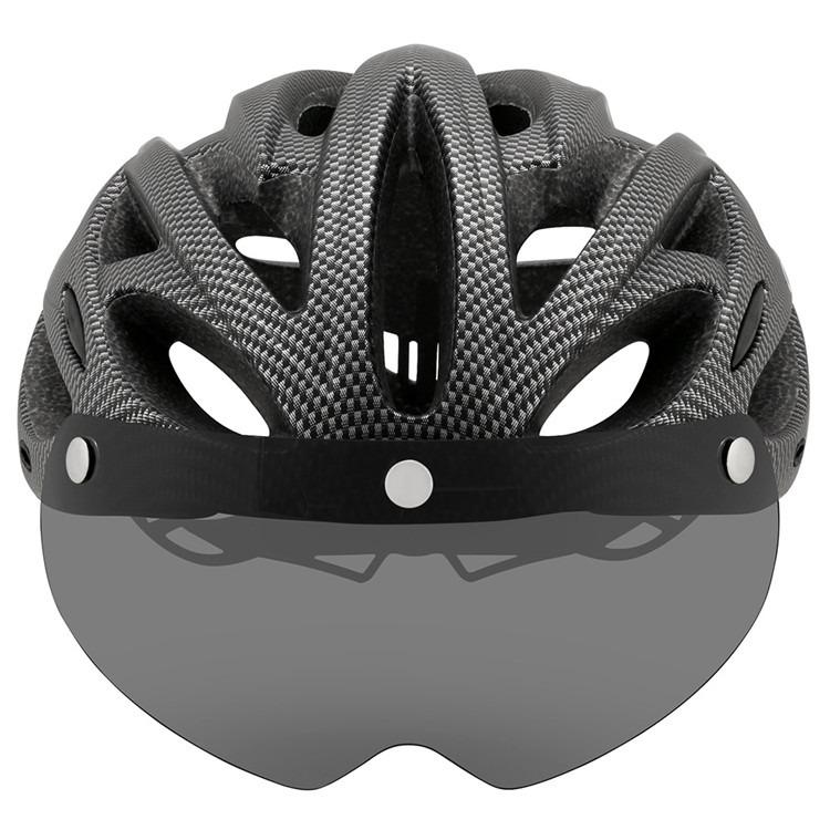 Cairbull ALLROAD 公路山地單車頭盔 磁吸風鏡 LED燈 炭纖灰