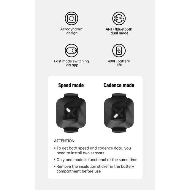 Xoss NAV Wireless Cycling Computer Navigation Speed Cadence Sensors Bundle