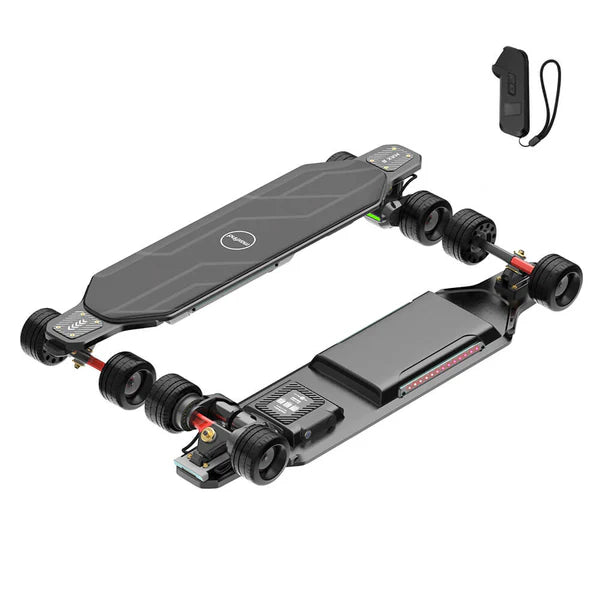 Maxfind MAX6 ferngesteuertes elektrisches Skateboard-Longboard, 900 W, Doppelmotoren, 50 km Reichweite