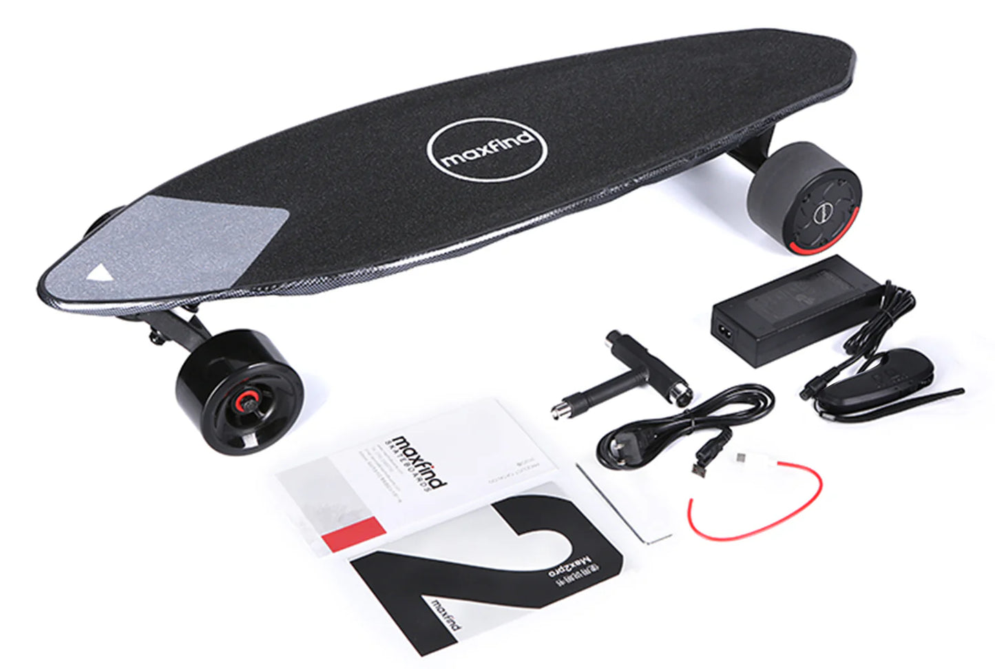 Maxfind MAX2 Pro Shortboard Elektro-Skateboard mit Fernbedienung, 650 W