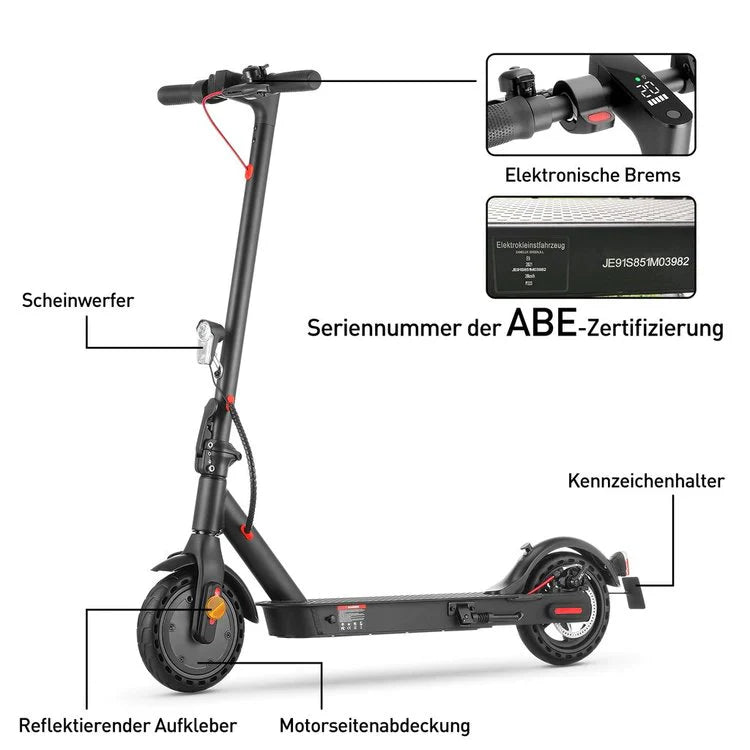 iScooter E9 Pro E-Scooter Mit Straßenzulassung (ABE,eKFV)