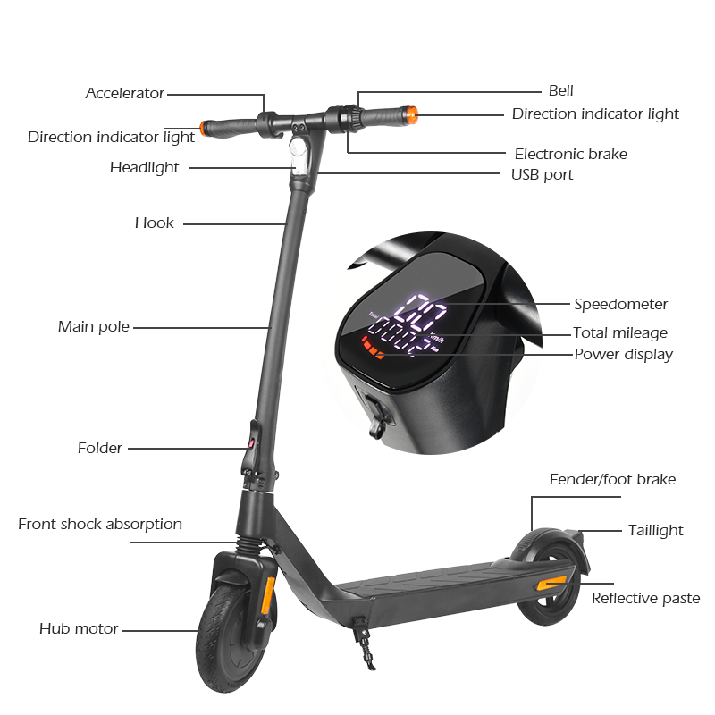 Mankeel MK090 Steed 8.5" 350W Elektroroller