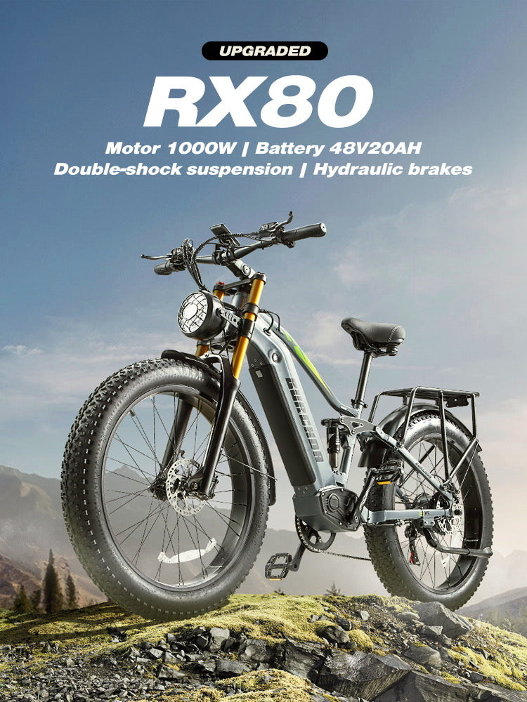 BURCHDA RX80 26" 750W Off Road Fat Tire Electric Bike