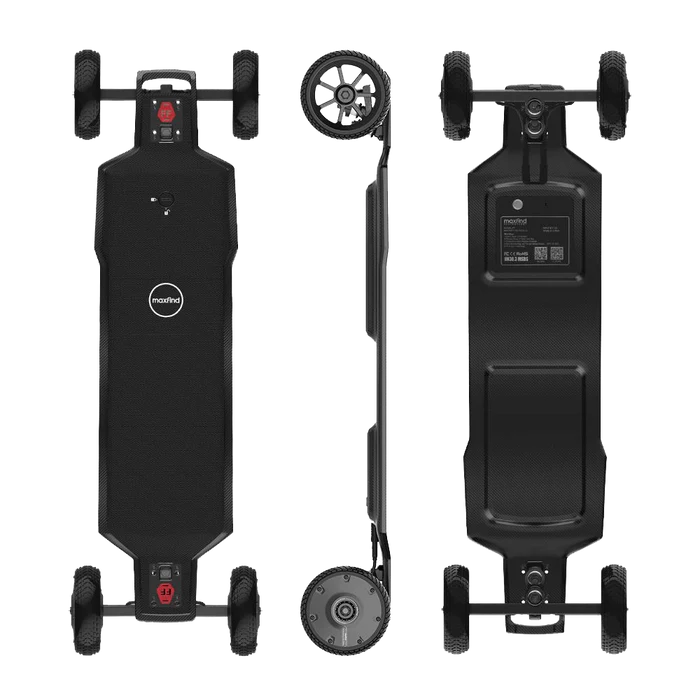 Maxfind FF AT Offvroad All Terrain Electric Skateboard Remote Control 1500W x2 Dual motor Range 28km