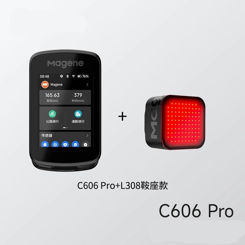 Magene C606 Pro Smart Cycling Computer Sensor Tail Light Combo Chinese Eng Ver