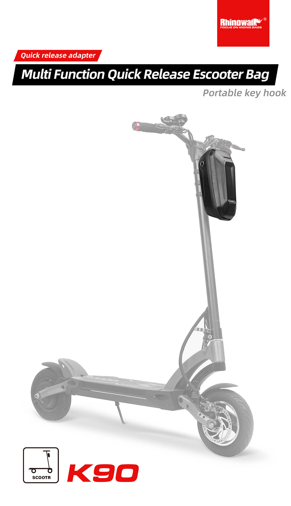 Rhinowalk Quick Release Electric Scooter Bag