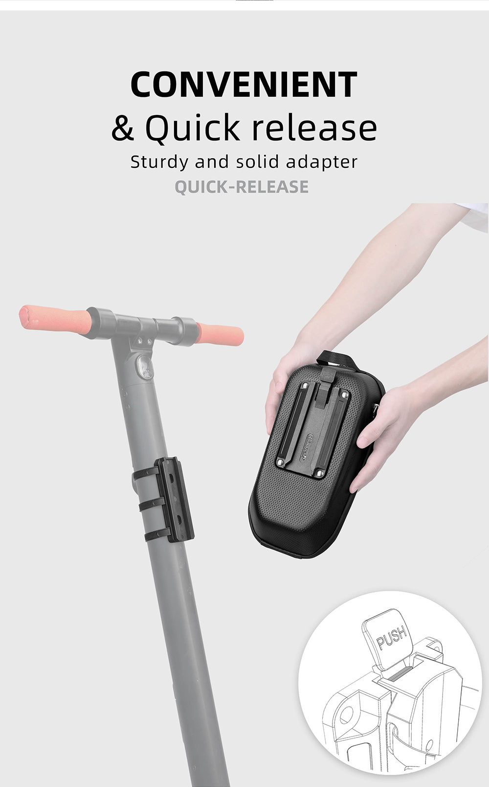 Rhinowalk Quick Release Electric Scooter Bag