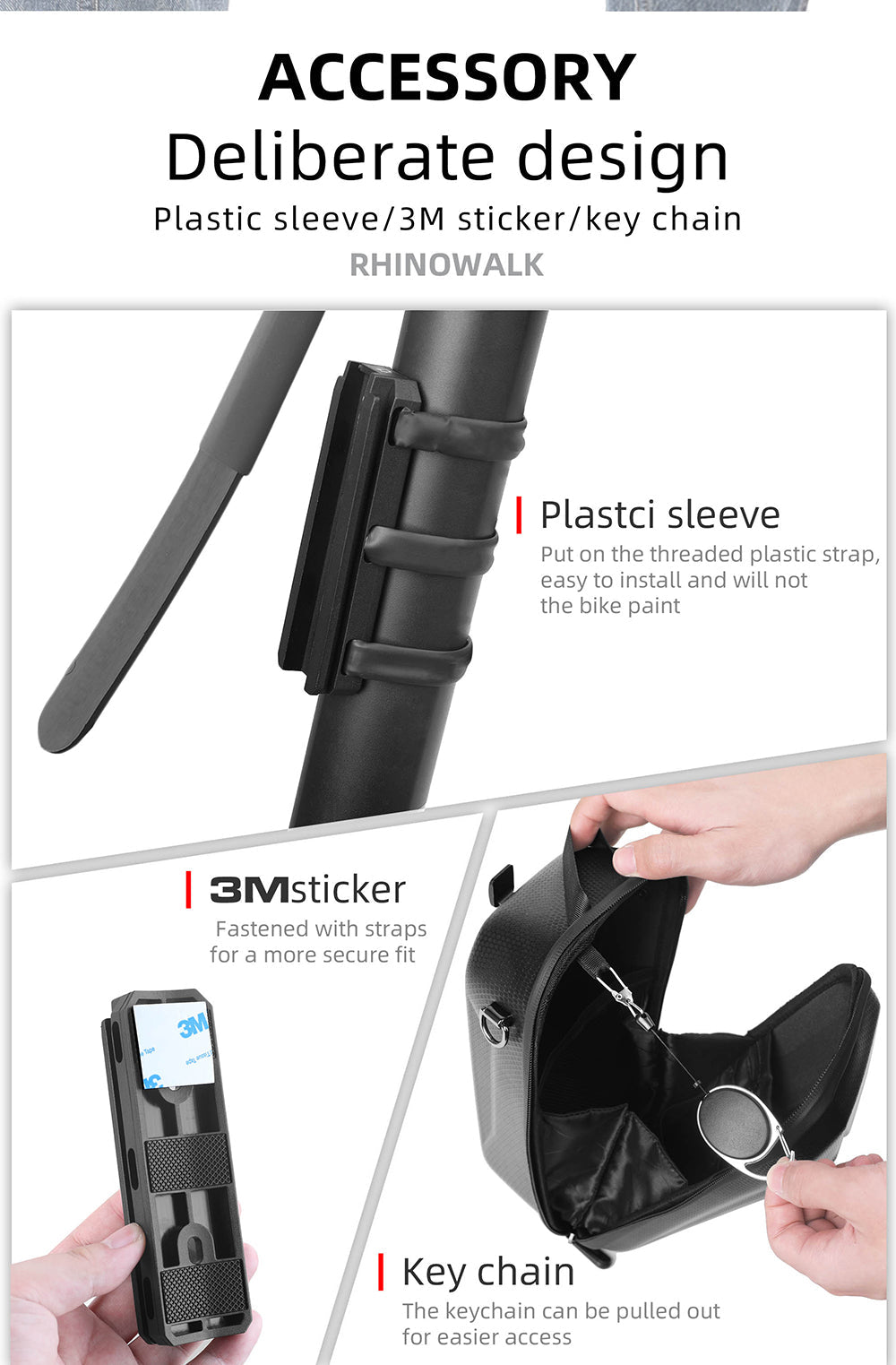 Rhinowalk Quick Release Electric Scooter Bag