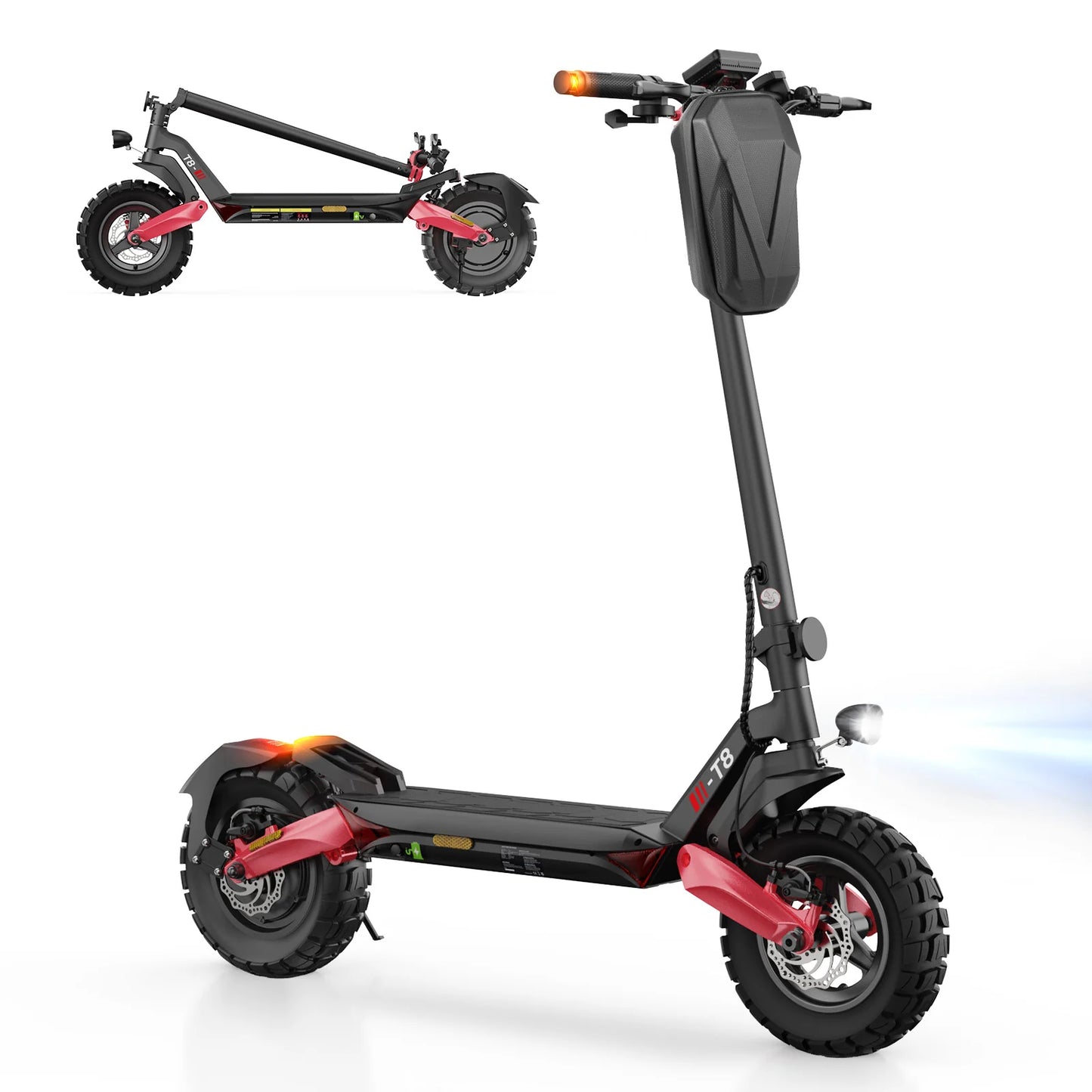 iScooter T8 10" 1200W Off-road Electric Scooter E-scooter With street approval (ABE/eKFV)