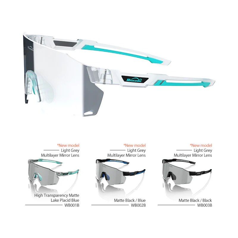 Magicshine Photochromic Sunglasses  Cycyling Fishing Running Water Sports