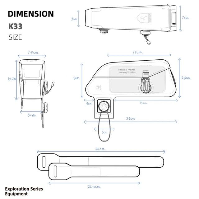 Rhinowalk Bike Frame Bag with Magnetic Flap Waterproof Bicycle Top Tube Bag MTB Road Bike