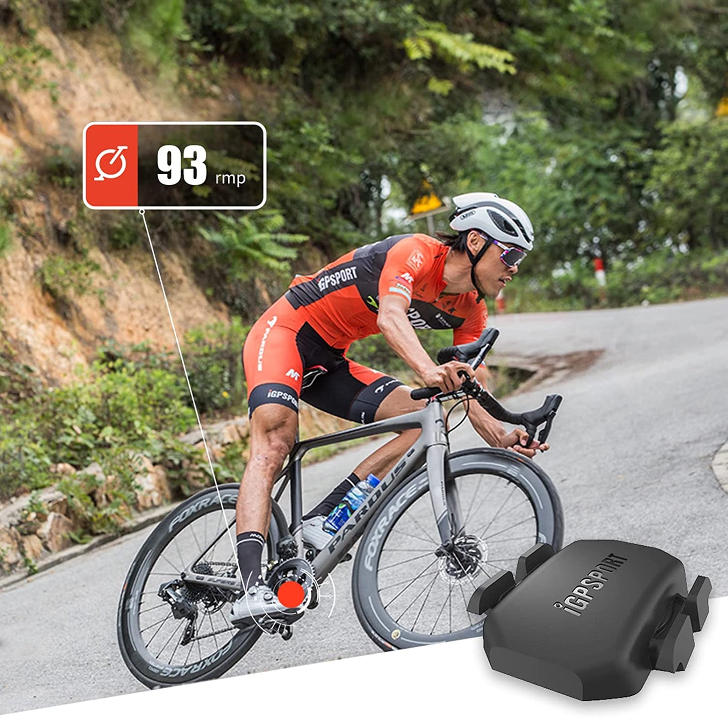 iGPSPORT Speed Cadence Sensor ANT+ & Bluetooth RPM Cycling SPD70 CAD70