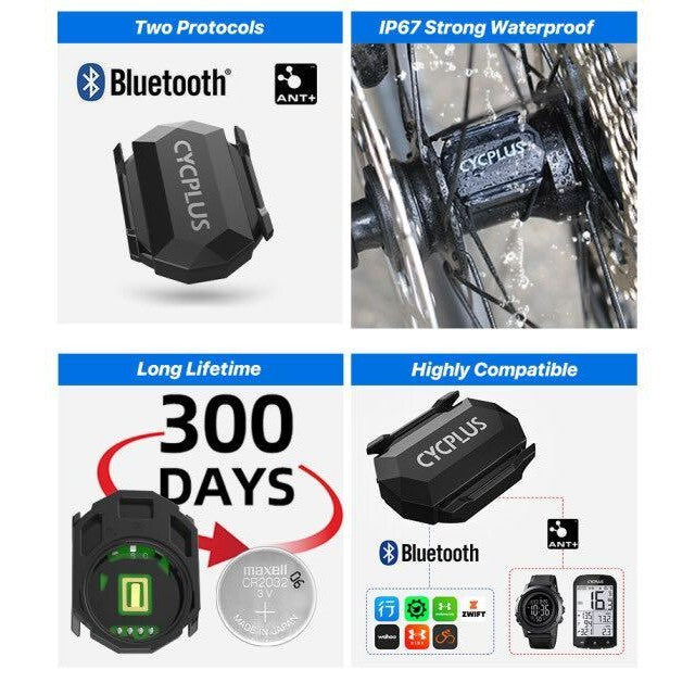 Cycplus M2 cycling computer Bike Computer Speed ​​/ Cadence HRM Bundle