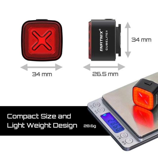 Enfitnix Cubelite III 智能單車尾燈 制動感應 USB充電