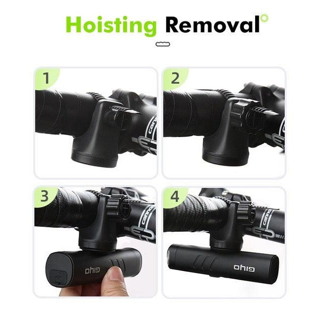 Giyo Bicycle Headlight 600 Lumens Ceiling/Formal Mounting Rotatable Lens Waterproof and Anti-glare Head Light 600 Lumen Anti-glare