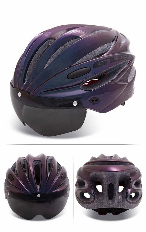 GUB K80 Plus Cycling Helmet Road Bike Mountain Bike Magnetic Goggles Cycling Bike Helmet All Road Magnetic Visor