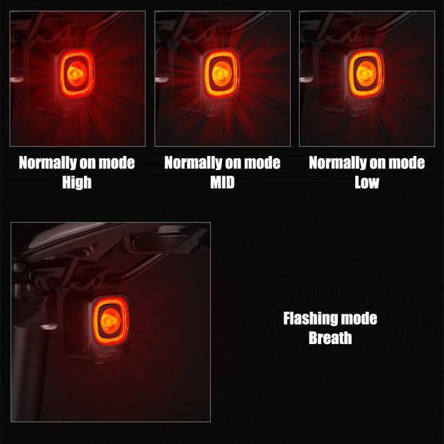 Magicshine RN120 Smart Bicycle Tail Light Sensitive Brake USB Charging Smart Tail Light 