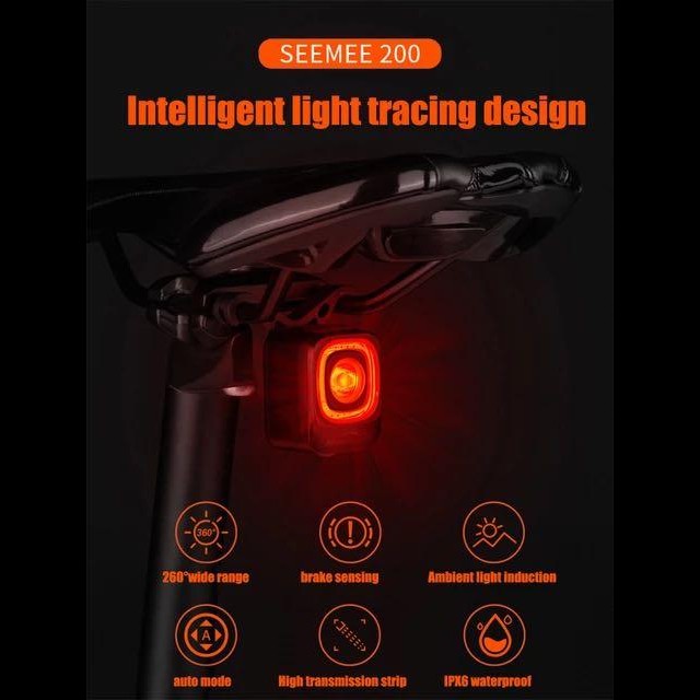 Magicshine RN120 Smart Bicycle Tail Light Sensitive Brake USB Charging Smart Tail Light 