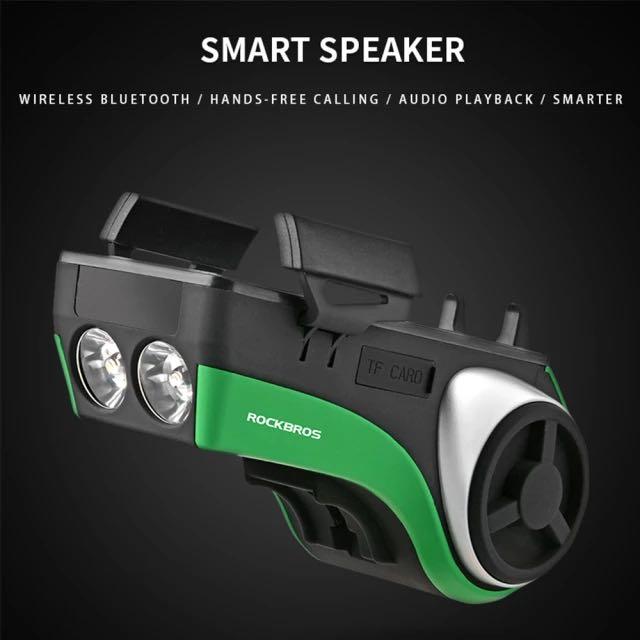 Rockbros 5 in1 單車燈/喇叭/響安/手機架/充電寶 多功能藍牙 智能單車配件