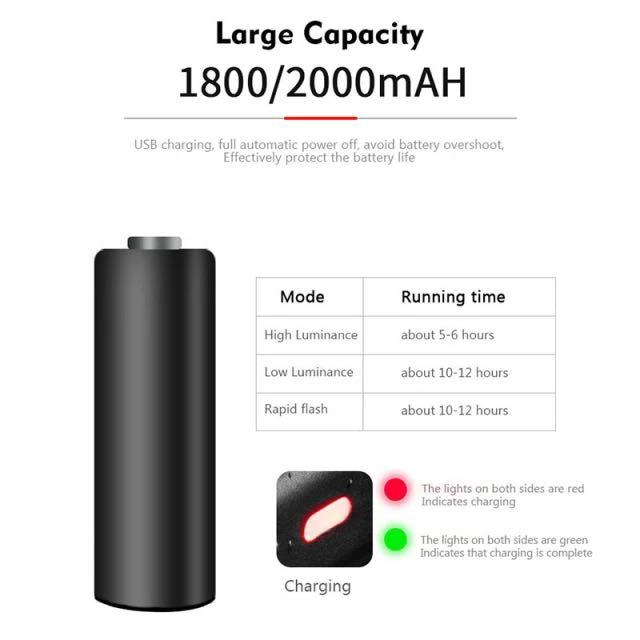 Rockbros 單車燈 400流明 USB充電