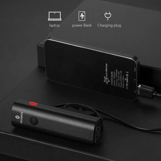 Rockbros 單車燈 400流明 USB充電