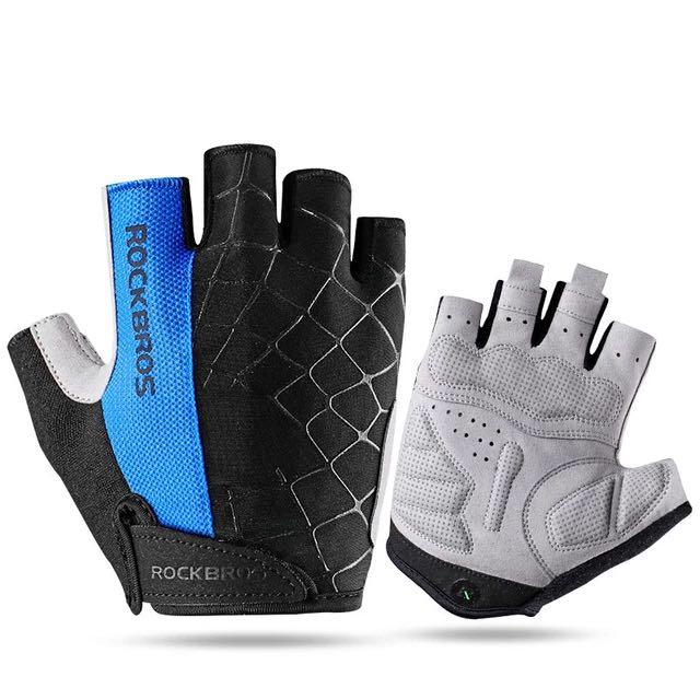 Rockbros Half Finger Gloves Breathable Non-slip Gloves
