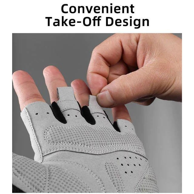 Rockbros Half Finger Gloves Breathable Non-slip Gloves