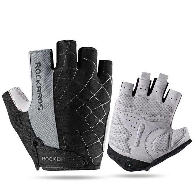 Rockbros Half Finger Gloves Breathable Non-slip Gloves