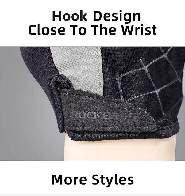 Rockbros Half Finger Gloves Breathable Non-slip Gloves