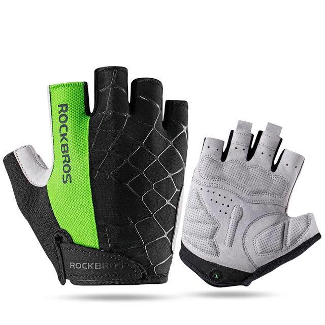 Rockbros Half Finger Gloves Breathable Non-slip Gloves