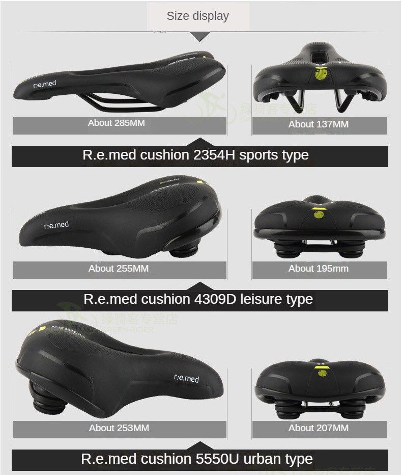 Selle Royal REMED Bicycle Saddle R.e.med cushion Road Bike MTB Mountain Bike Leisure