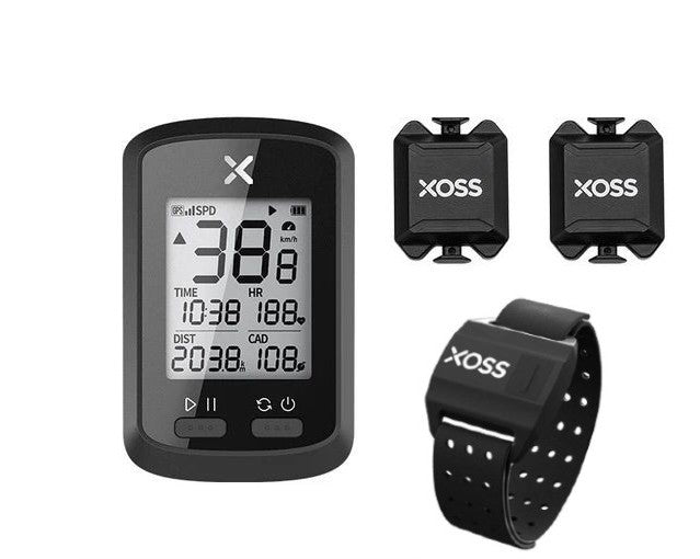 Xoss G+ Wireless Cycling Computer Sensor Heart Rate Armband 3 in 1 Set Speed/ Cadence HRM Bundle