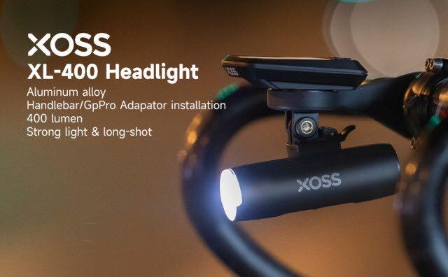 Xoss G+ Bike Computer XL-400 Bicycle Head Light Set Combo