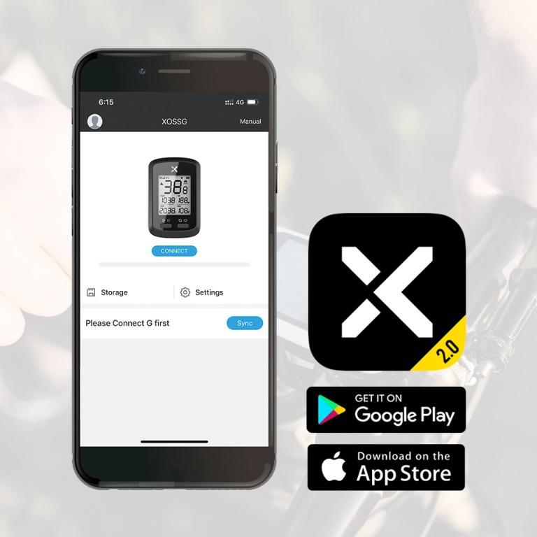 XOSS G+/G Plus 無線 公路 單車咪錶 GPS 行車速度 距離 定位功能  (英文版)